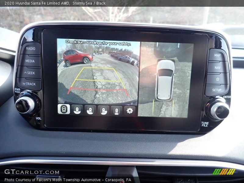 Stormy Sea / Black 2020 Hyundai Santa Fe Limited AWD