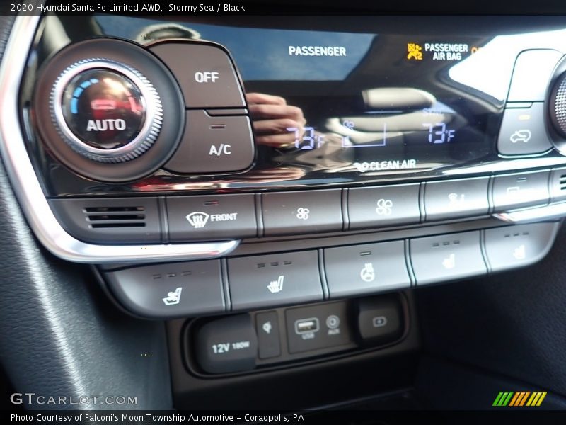 Stormy Sea / Black 2020 Hyundai Santa Fe Limited AWD