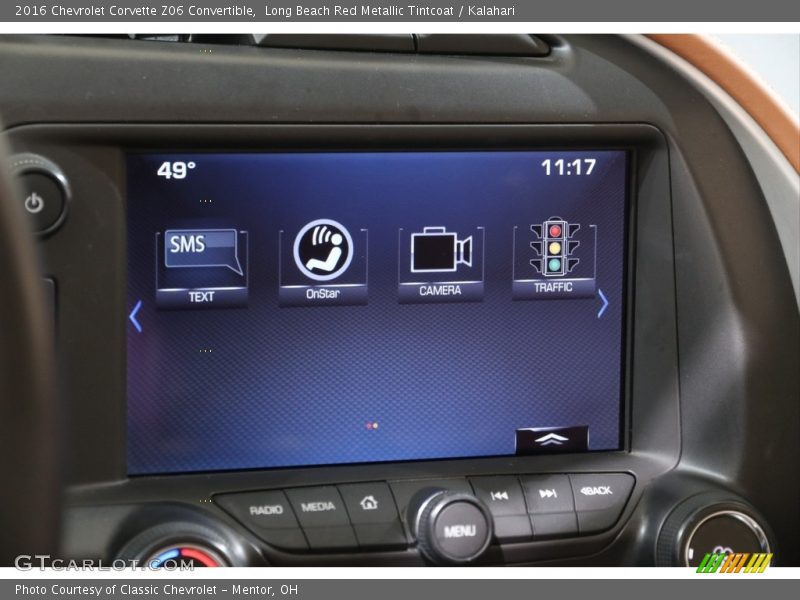 Controls of 2016 Corvette Z06 Convertible
