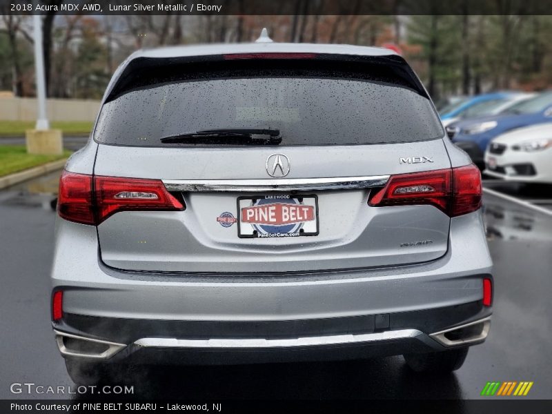 Lunar Silver Metallic / Ebony 2018 Acura MDX AWD