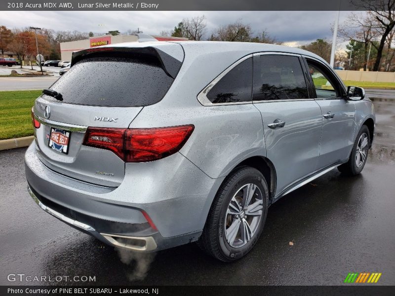 Lunar Silver Metallic / Ebony 2018 Acura MDX AWD