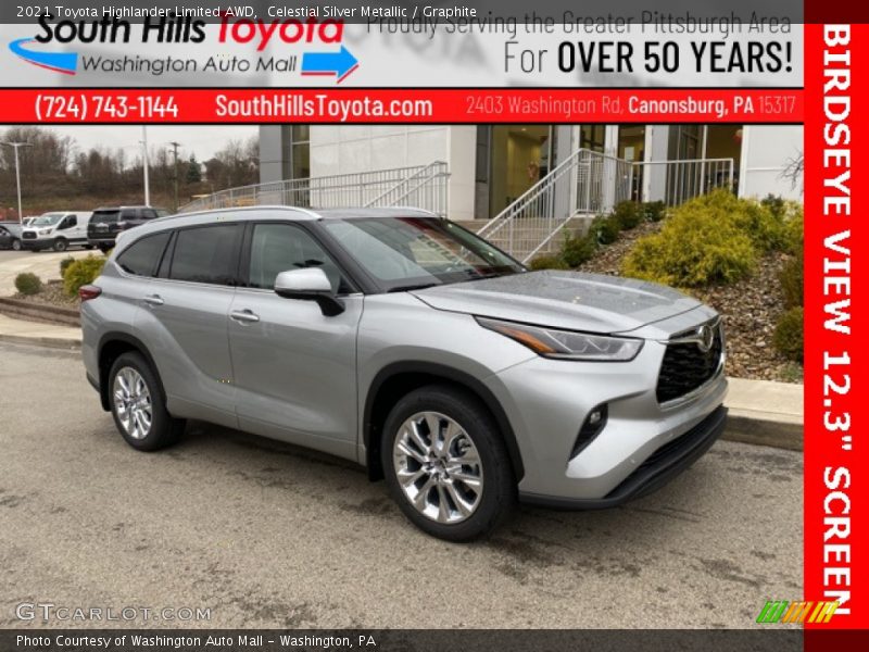 Celestial Silver Metallic / Graphite 2021 Toyota Highlander Limited AWD