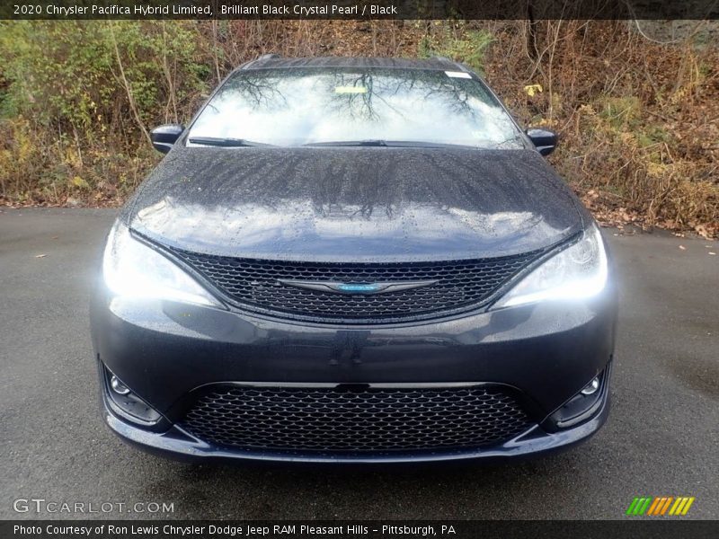 Brilliant Black Crystal Pearl / Black 2020 Chrysler Pacifica Hybrid Limited