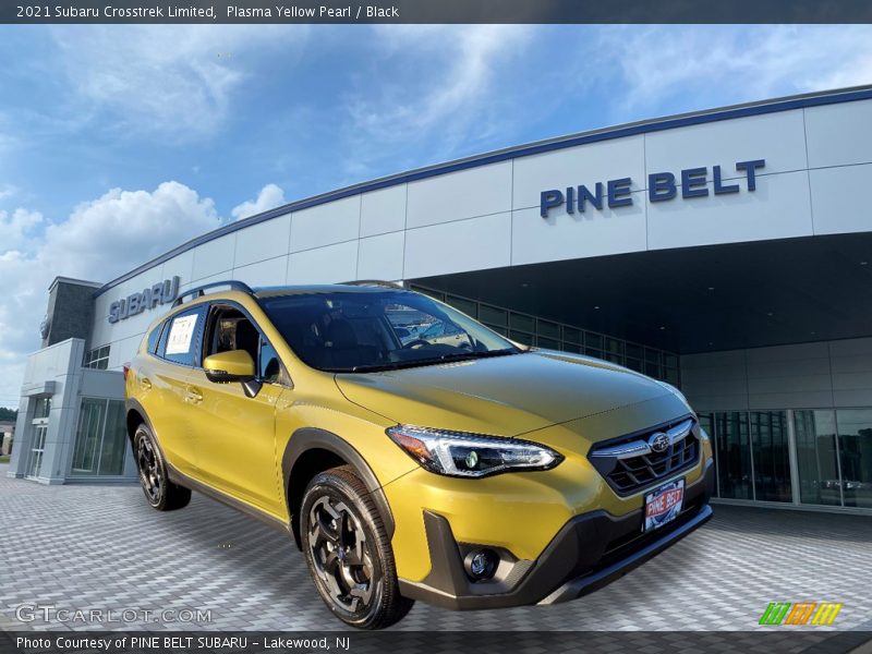 Plasma Yellow Pearl / Black 2021 Subaru Crosstrek Limited