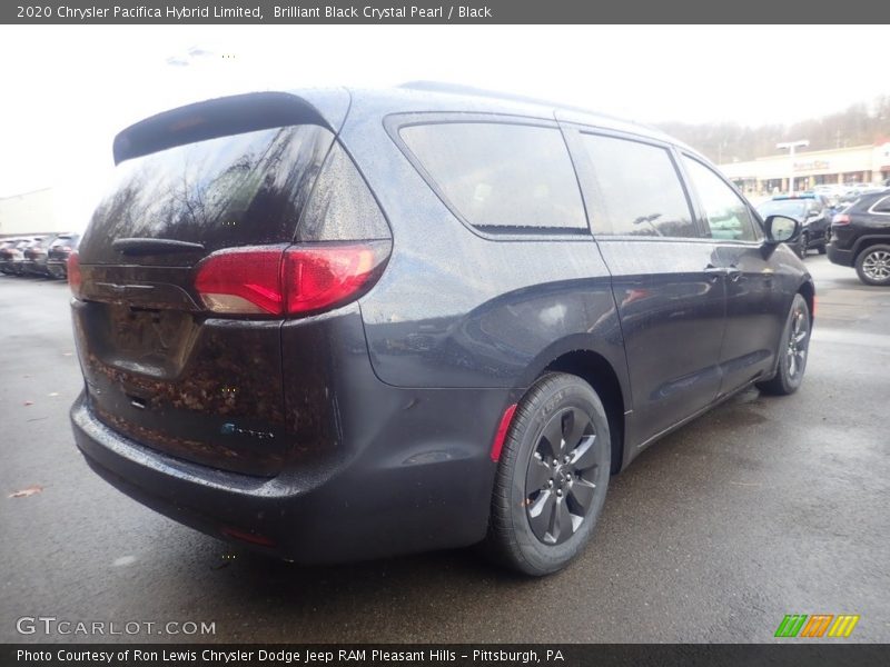 Brilliant Black Crystal Pearl / Black 2020 Chrysler Pacifica Hybrid Limited