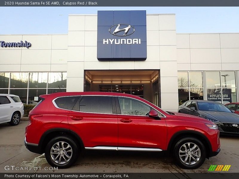 Calypso Red / Black 2020 Hyundai Santa Fe SE AWD