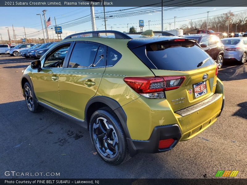 Plasma Yellow Pearl / Black 2021 Subaru Crosstrek Limited