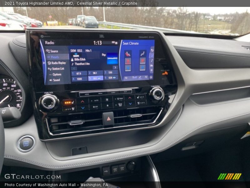 Celestial Silver Metallic / Graphite 2021 Toyota Highlander Limited AWD