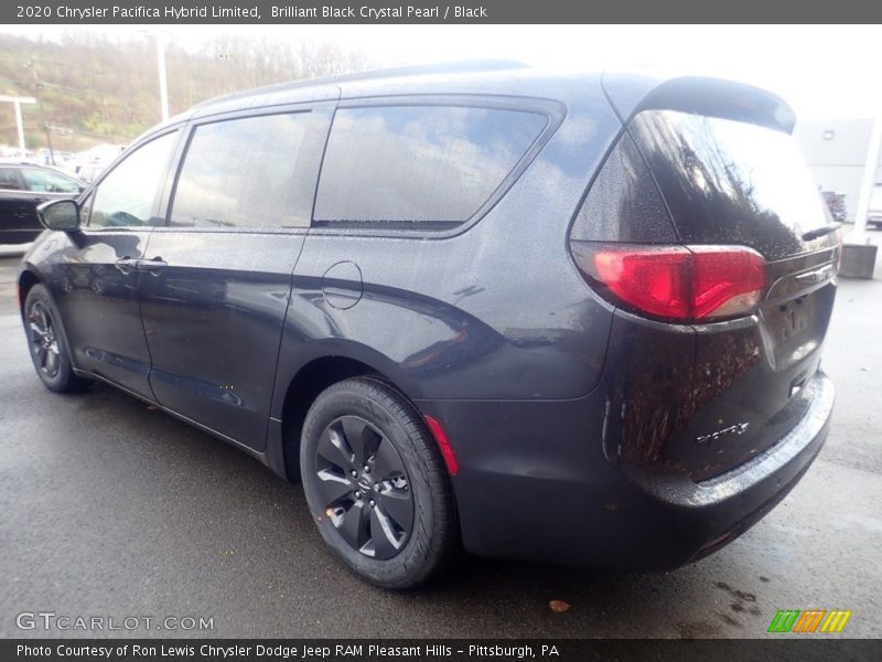 Brilliant Black Crystal Pearl / Black 2020 Chrysler Pacifica Hybrid Limited