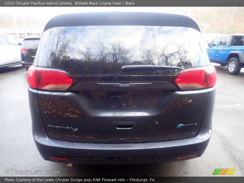 Brilliant Black Crystal Pearl / Black 2020 Chrysler Pacifica Hybrid Limited