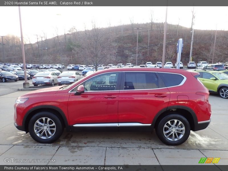 Calypso Red / Black 2020 Hyundai Santa Fe SE AWD