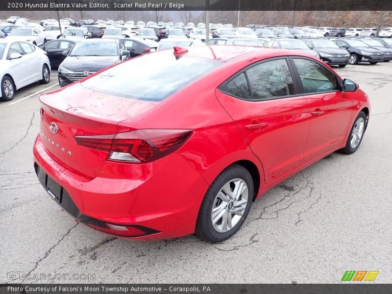 Scarlet Red Pearl / Beige 2020 Hyundai Elantra Value Edition