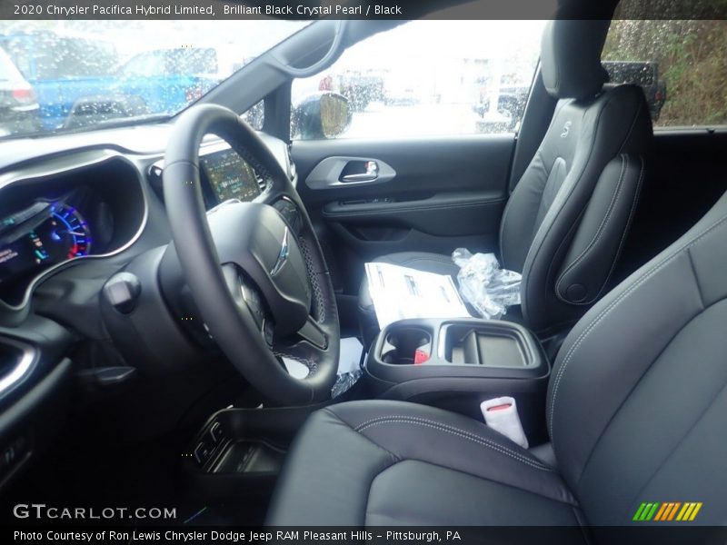 Brilliant Black Crystal Pearl / Black 2020 Chrysler Pacifica Hybrid Limited