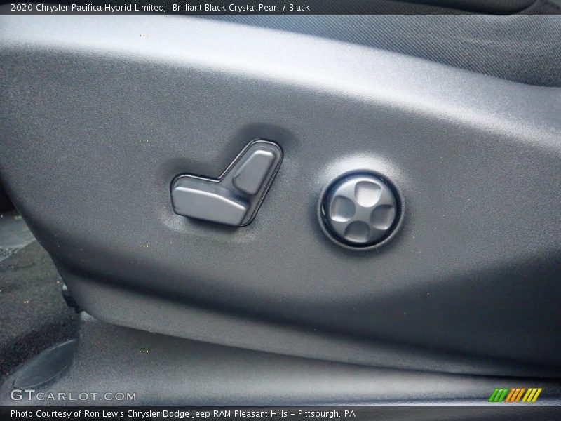 Brilliant Black Crystal Pearl / Black 2020 Chrysler Pacifica Hybrid Limited
