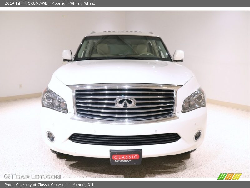 Moonlight White / Wheat 2014 Infiniti QX80 AWD