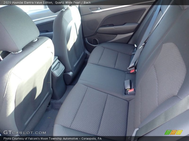 Quartz White Pearl / Black 2020 Hyundai Elantra Value Edition