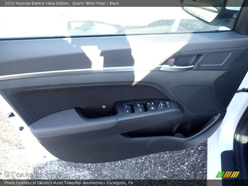 Quartz White Pearl / Black 2020 Hyundai Elantra Value Edition