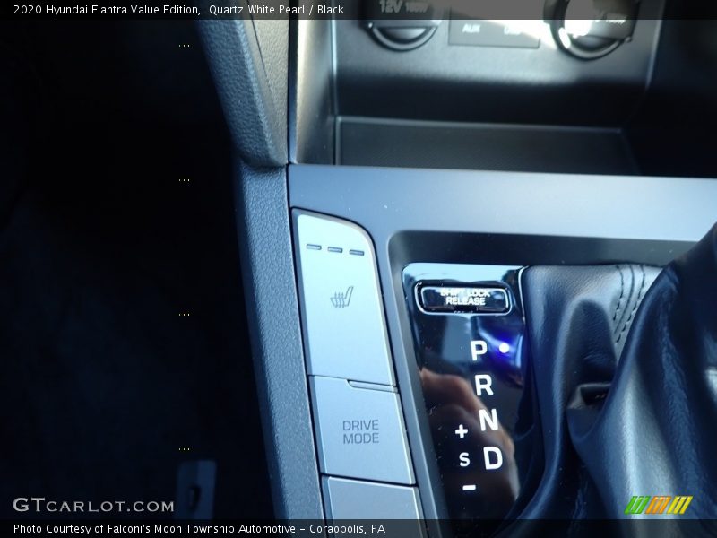 Quartz White Pearl / Black 2020 Hyundai Elantra Value Edition