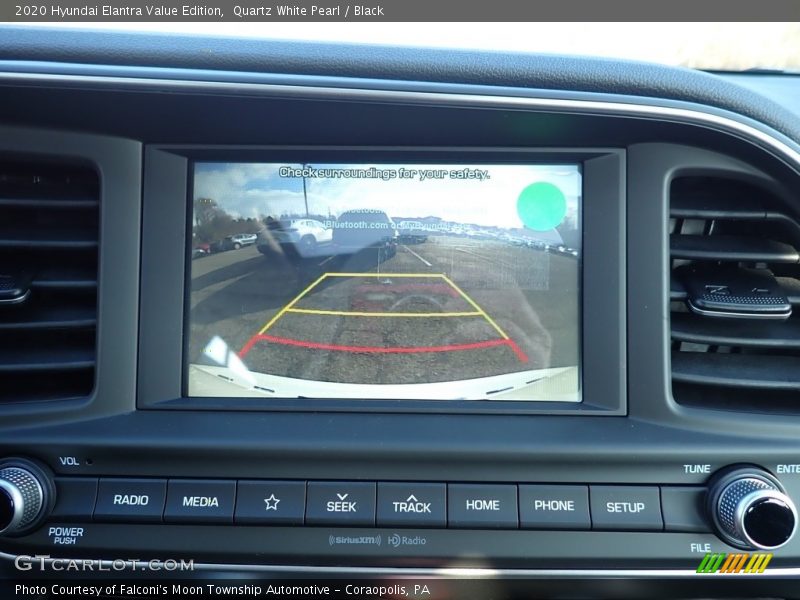 Quartz White Pearl / Black 2020 Hyundai Elantra Value Edition