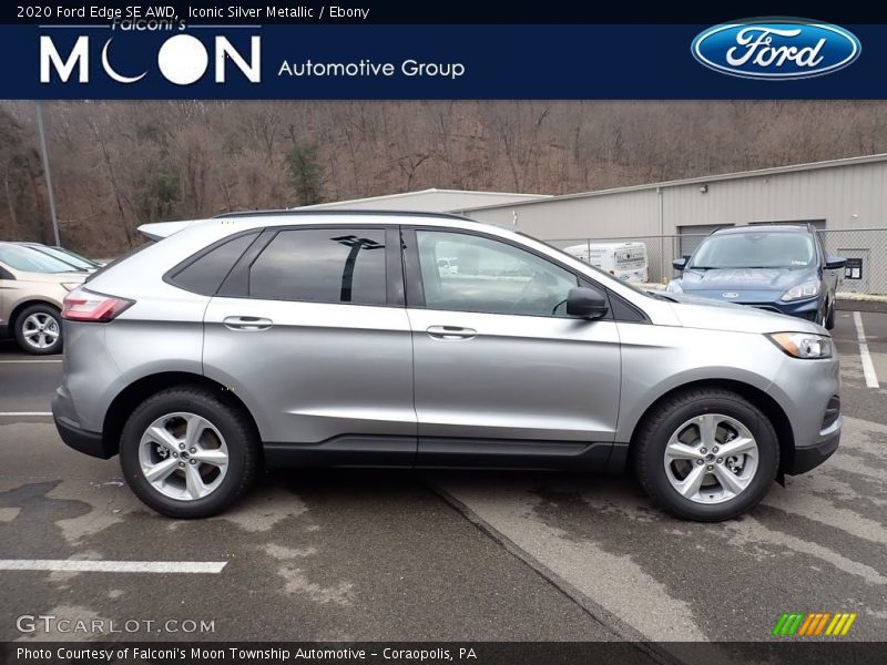 Iconic Silver Metallic / Ebony 2020 Ford Edge SE AWD
