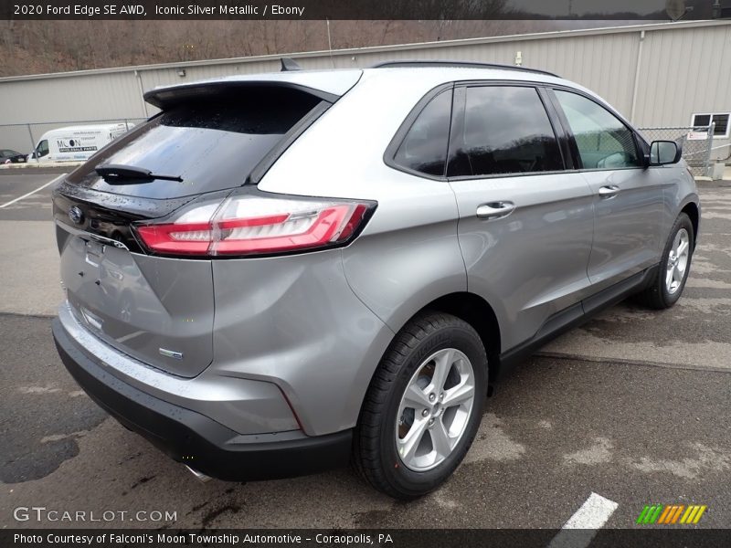 Iconic Silver Metallic / Ebony 2020 Ford Edge SE AWD