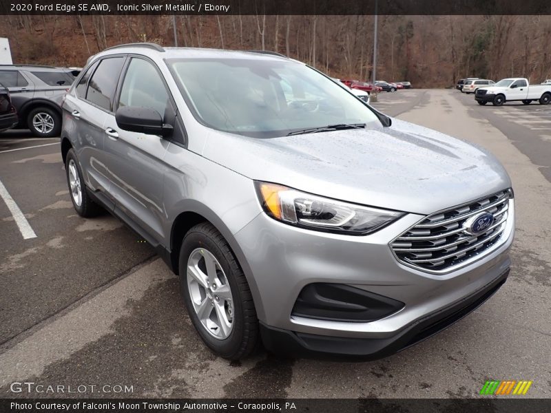 Iconic Silver Metallic / Ebony 2020 Ford Edge SE AWD