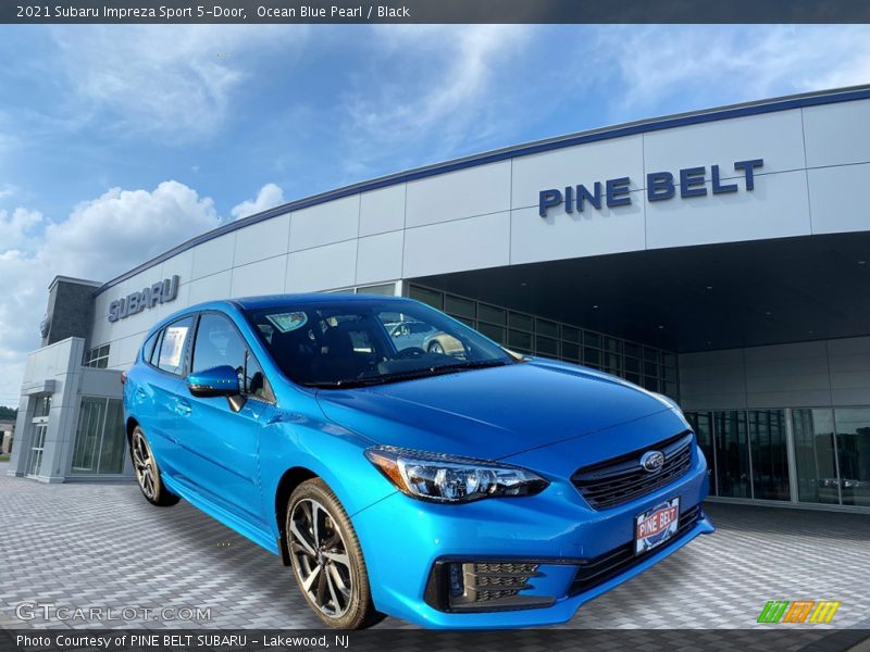 Ocean Blue Pearl / Black 2021 Subaru Impreza Sport 5-Door