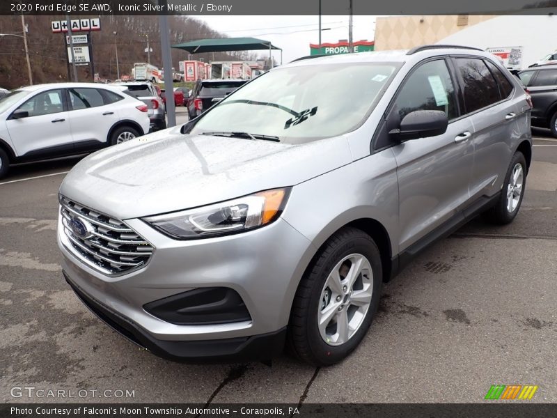 Iconic Silver Metallic / Ebony 2020 Ford Edge SE AWD