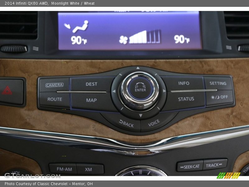 Moonlight White / Wheat 2014 Infiniti QX80 AWD