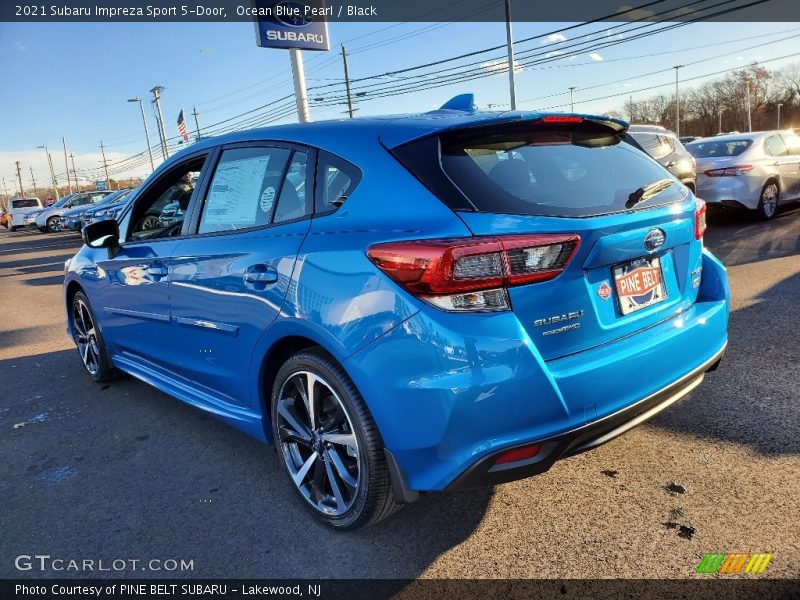 Ocean Blue Pearl / Black 2021 Subaru Impreza Sport 5-Door