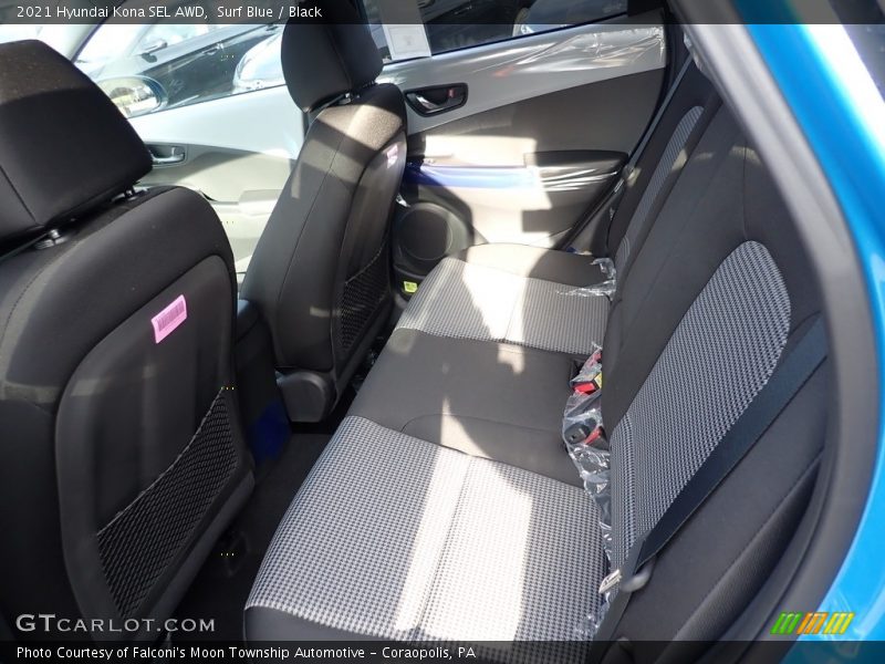 Surf Blue / Black 2021 Hyundai Kona SEL AWD