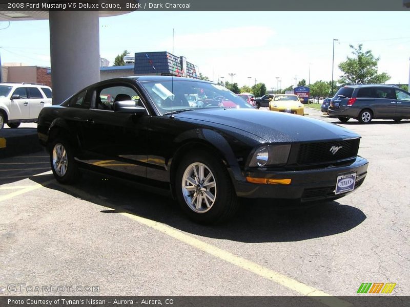 Black / Dark Charcoal 2008 Ford Mustang V6 Deluxe Coupe