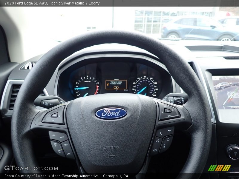 Iconic Silver Metallic / Ebony 2020 Ford Edge SE AWD
