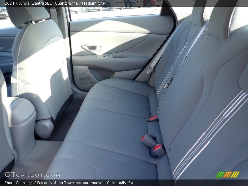 Quartz White / Medium Gray 2021 Hyundai Elantra SEL