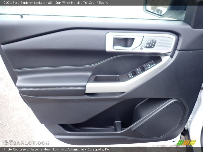 Star White Metallic Tri-Coat / Ebony 2021 Ford Explorer Limited 4WD