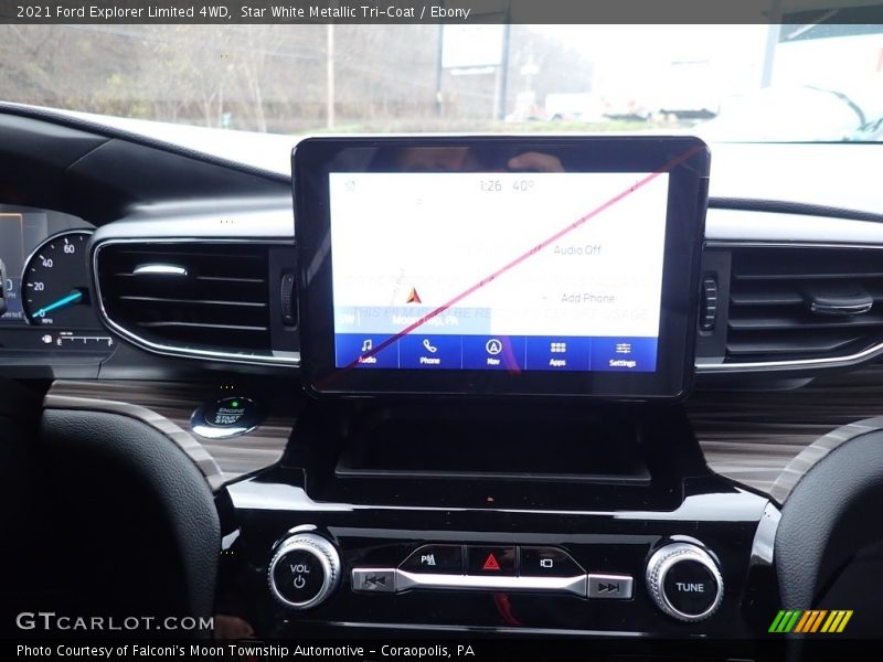 Star White Metallic Tri-Coat / Ebony 2021 Ford Explorer Limited 4WD