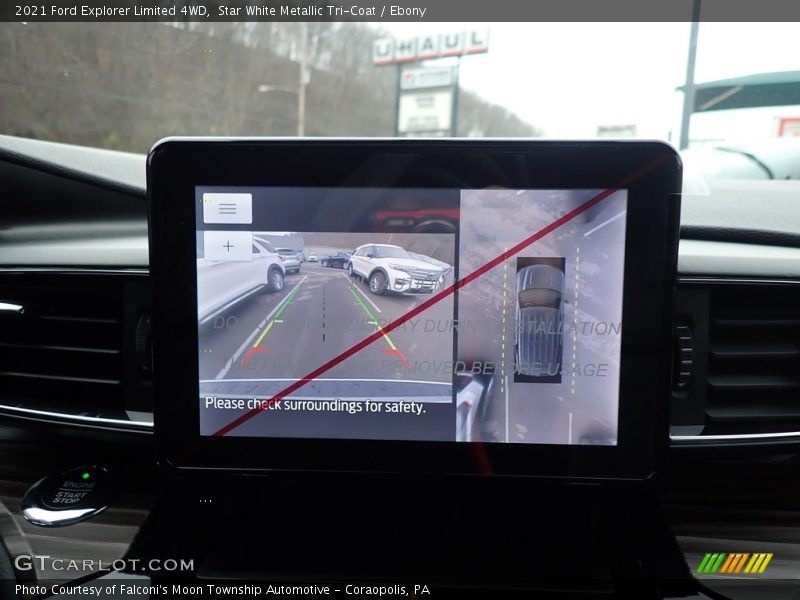 Star White Metallic Tri-Coat / Ebony 2021 Ford Explorer Limited 4WD