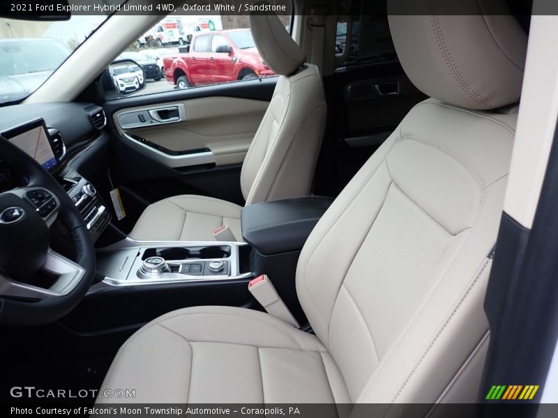 Front Seat of 2021 Explorer Hybrid Limited 4WD