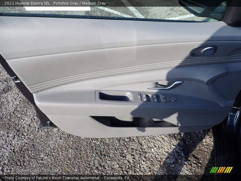 Portofino Gray / Medium Gray 2021 Hyundai Elantra SEL
