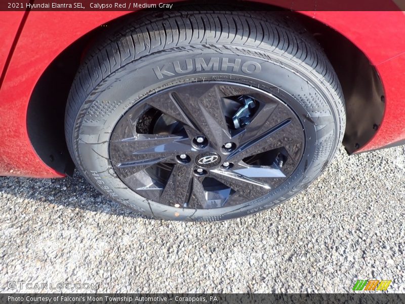 Calypso Red / Medium Gray 2021 Hyundai Elantra SEL