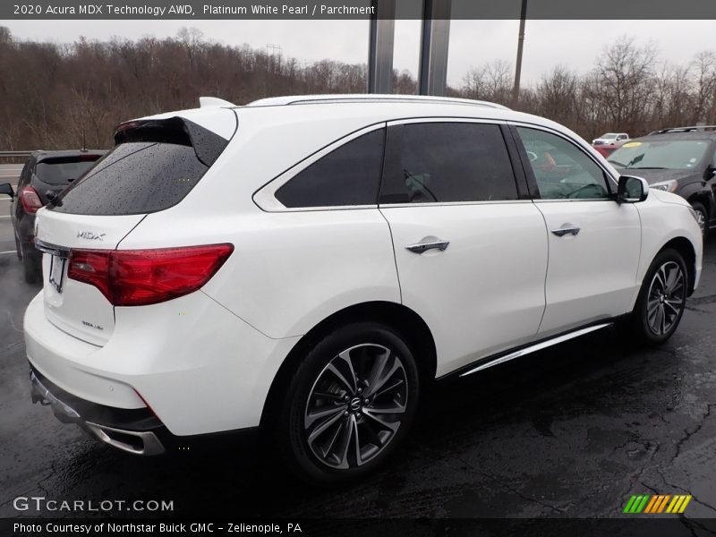 Platinum White Pearl / Parchment 2020 Acura MDX Technology AWD