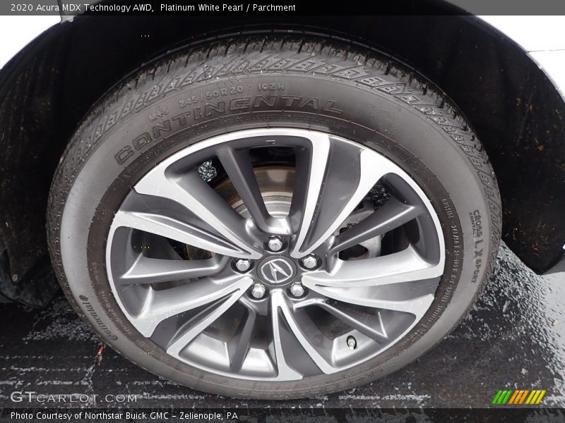 Platinum White Pearl / Parchment 2020 Acura MDX Technology AWD