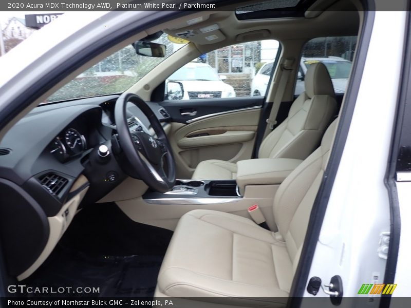 Platinum White Pearl / Parchment 2020 Acura MDX Technology AWD
