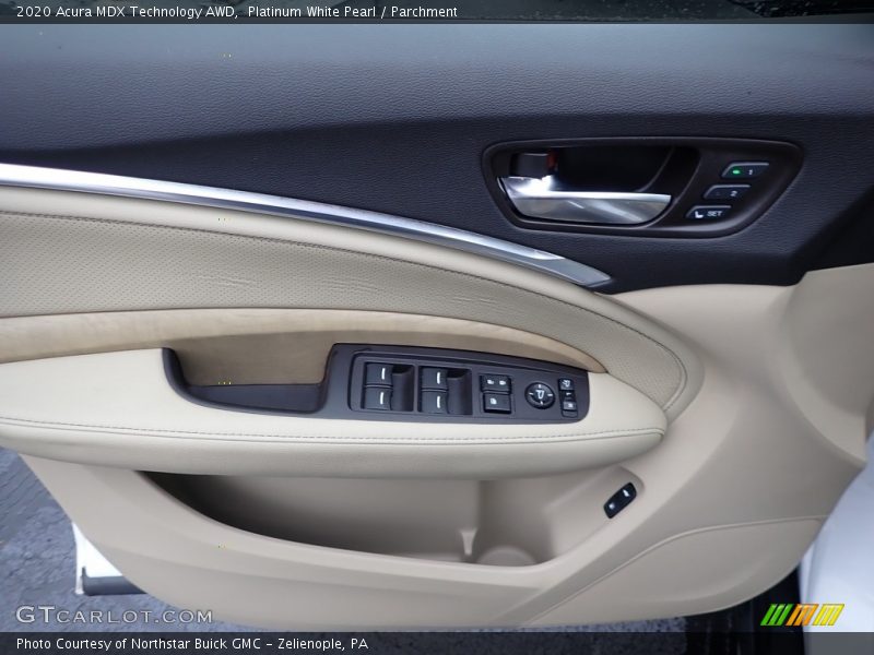 Platinum White Pearl / Parchment 2020 Acura MDX Technology AWD