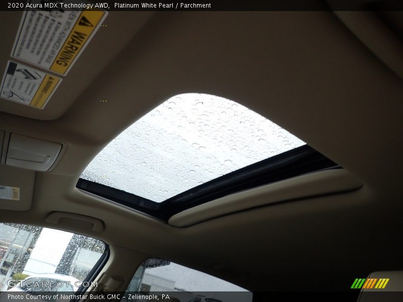 Platinum White Pearl / Parchment 2020 Acura MDX Technology AWD