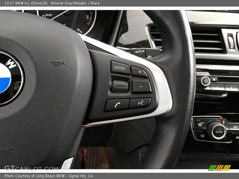 Mineral Grey Metallic / Black 2017 BMW X1 xDrive28i