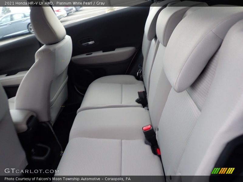 Platinum White Pearl / Gray 2021 Honda HR-V LX AWD