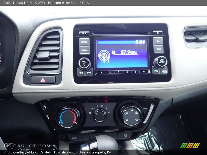 Platinum White Pearl / Gray 2021 Honda HR-V LX AWD