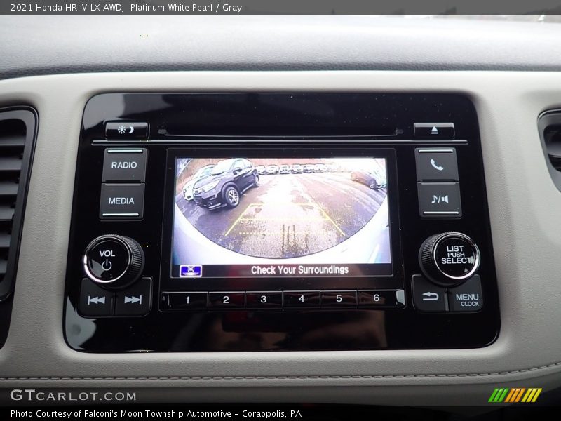 Platinum White Pearl / Gray 2021 Honda HR-V LX AWD