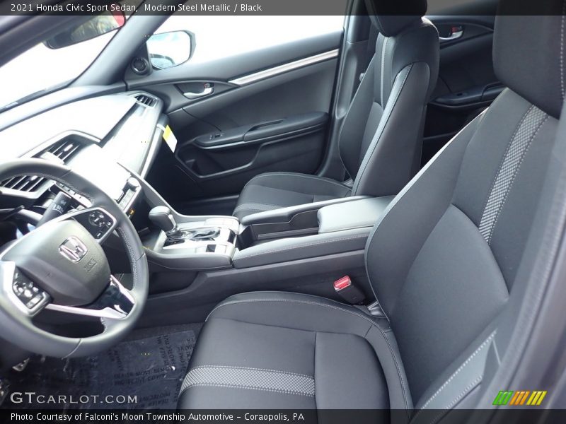 Modern Steel Metallic / Black 2021 Honda Civic Sport Sedan
